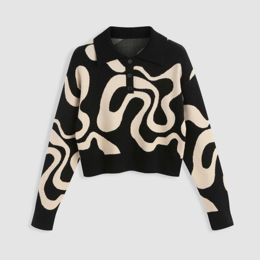 Psychedelic pullover sweater.